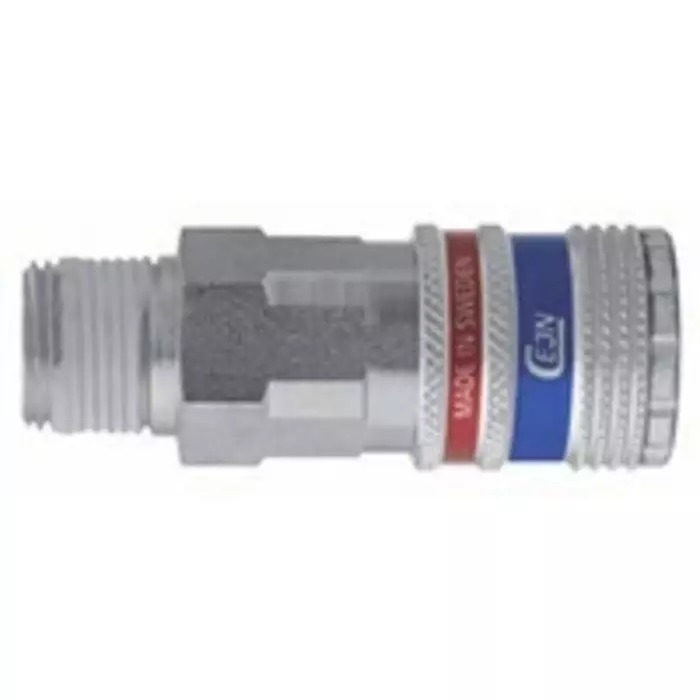 CEJN Pneumatic Quick Connect Coupling Brass & Steel Male R 1/2 Male Threaded, 103102155
