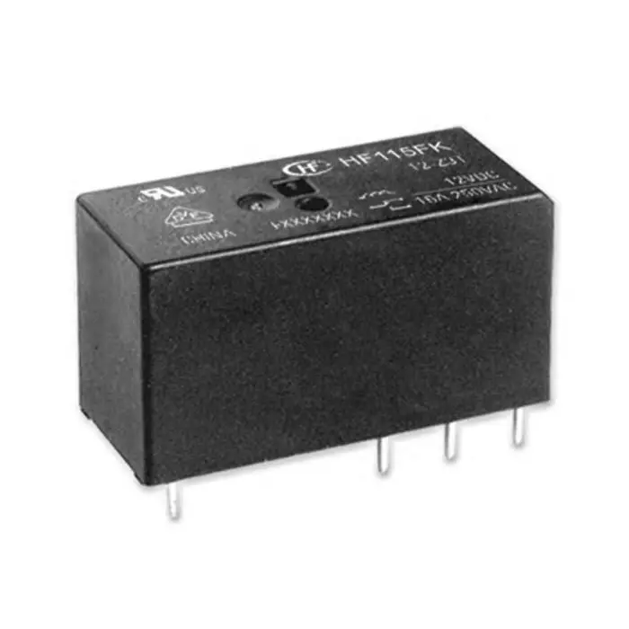 Hongfa Europe GMBH PCB Mount Power Relay 12V DC Coil 12A Switching Current SPST, HF115FK/12-H3T(610) (Pack of 5 Pcs)