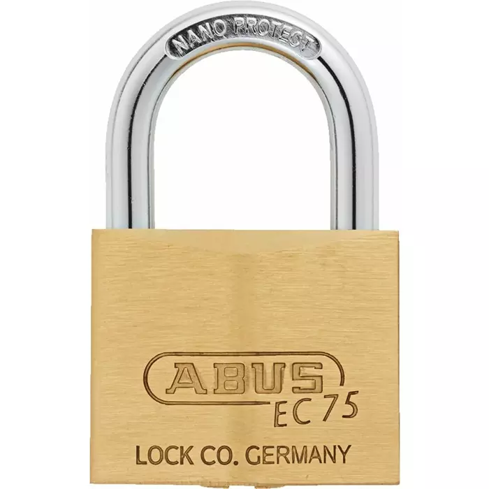 ABUS Padlock Weatherproof Brass Padlock 8 mm Shackle 50 mm Body, 19614