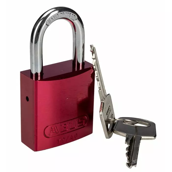 ABUS Key Weatherproof Aluminium Padlock Keyed Alike 6 mm Shackle 38.5 mm Body, 4003318451201