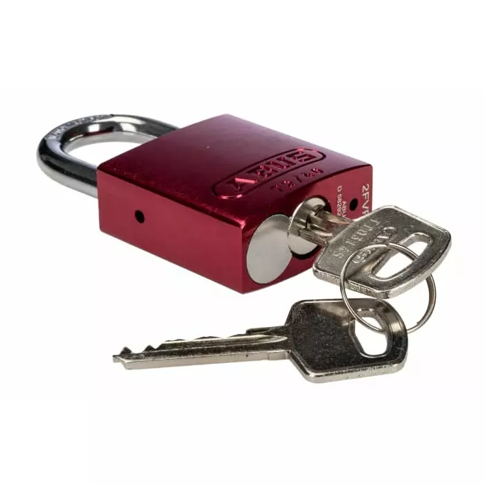 ABUS Key Weatherproof Aluminium Padlock Keyed Alike 6 mm Shackle 38.5 mm Body, 4003318451201