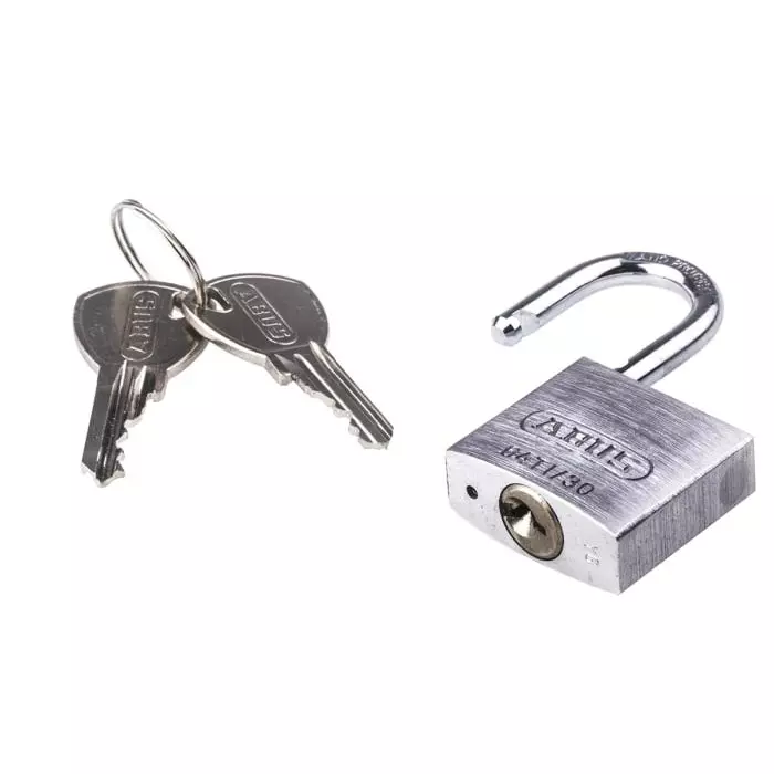 ABUS 64TI Key Weatherproof Titanium Weatherproof Padlock 5 mm Shackle 30 mm Body, 64TI/30