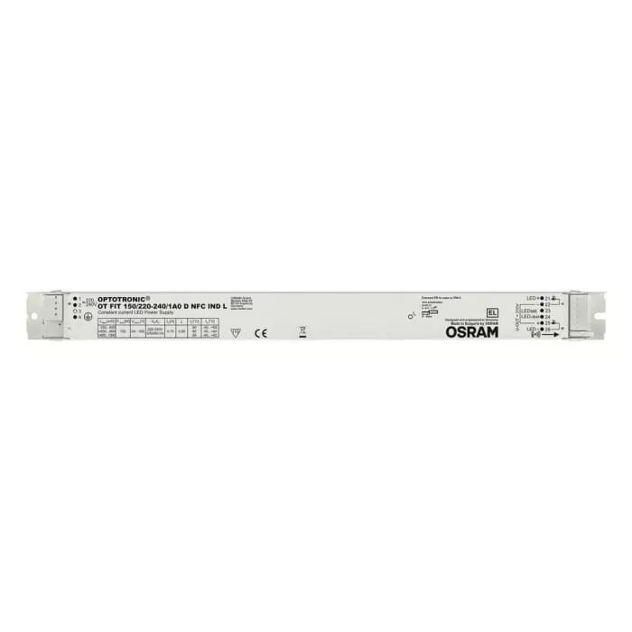 OSRAM LEDVANCE LED Driver 64-300V Output 150W Output 1A Output Constant Current, OT-FIT-150/220-240/1A0-D-NFC-IND-L