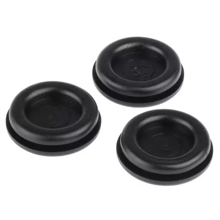 SES Sterling DG Series Cable Grommet Black PVC 22 mm, 1330354010