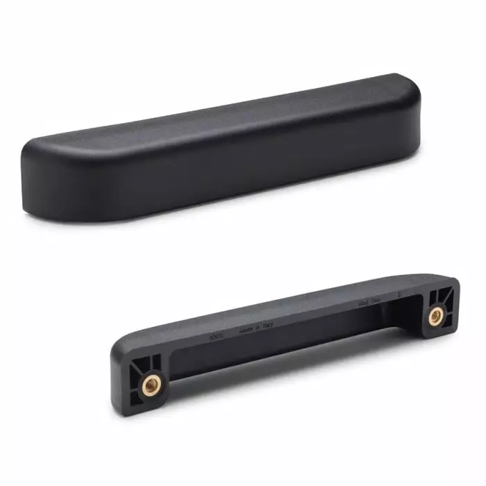 Elesa Matt Black PA Handle 21 mm Height 8mm Width 142mm Length, 43951