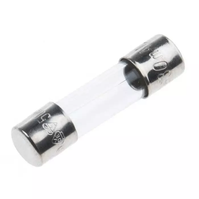 RS PRO F Glass Cartridge Fuse 5x20 mm 630mA Current & 250V ac Voltage Rating