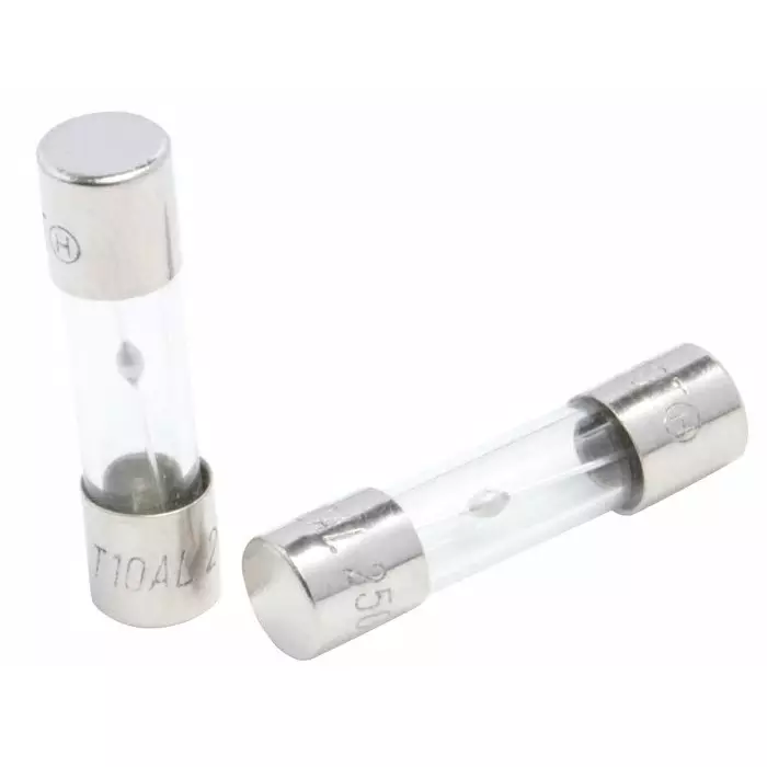 RS PRO T Glass Cartridge Fuse 5x20 mm 10A Current & 250V ac Voltage Rating