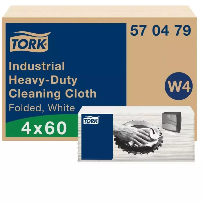 Tork White Non Woven Fabric Cloths for Multipurpose Cleaning 41.5 x 35.5cm Repeat Use, 570479