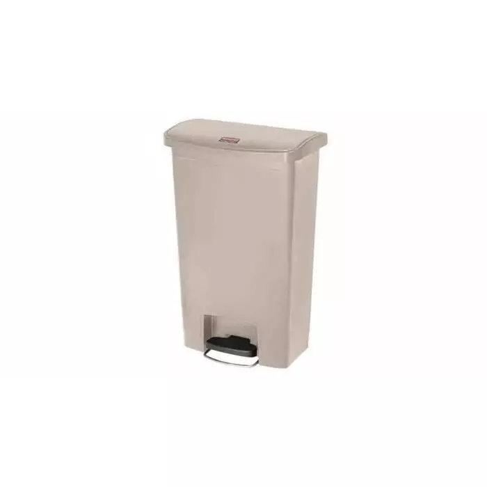 RUBBERMAID Slim Jim 30L Beige Pedal Waste Bin, 1883456