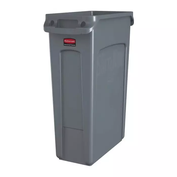 RUBBERMAID Slim Jim 87L Grey PE Waste Bin, FG354060GRAY