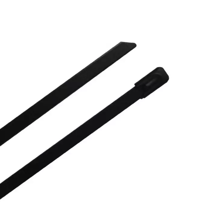 RS PRO Cable Tie Ball Lock 440x16 mm 316 Stainless Steel, Black
