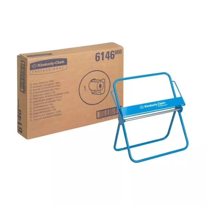 Kimberly-Clark Professional Wipe Dispenser Wall Mounting Steel Blue 109 mm, 6146