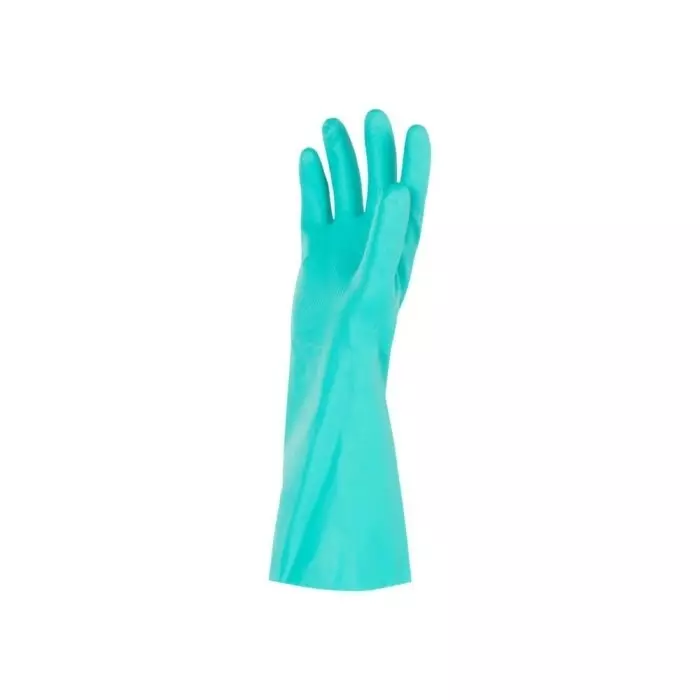 Kimberly-Clark G80 Green Nitrile Chemical Resistant Gloves Size 8 Nitrile Coating, 94446