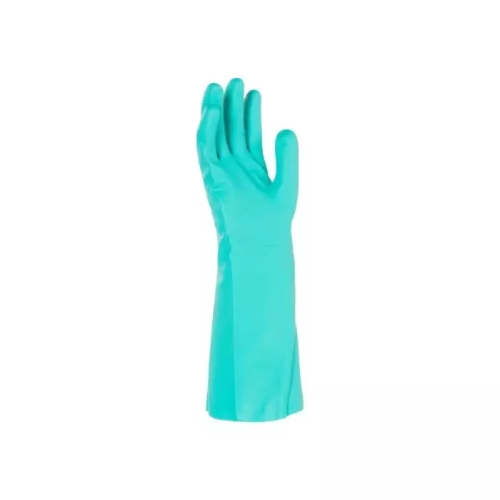Kimberly-Clark G80 Green Nitrile Chemical Resistant Gloves Size 8 Nitrile Coating, 94446
