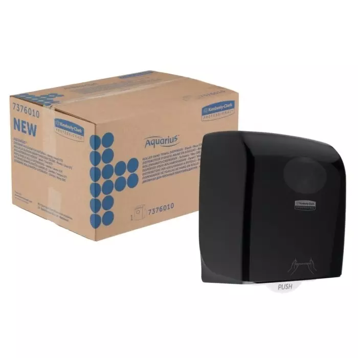 Kimberly-Clark Paper Towel Dispenser ABS Wall Mounting Black 307x243x382 mm, 7376