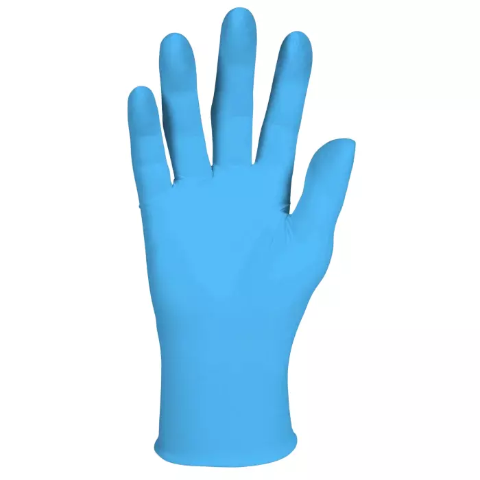 Kimberly-Clark G10 Blue Powdered Nitrile Disposable Gloves Size L 1000 per Pack, 54334