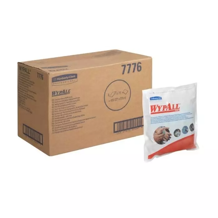 Kimberly-Clark Wet Cleaning Wipes Green 75 Wipes 270 x 270mm for Tool Cleaning, 7776