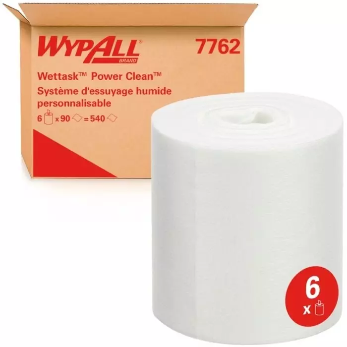 Kimberly-Clark Dry Industrial Wipes White 90 Wipes 317 x 305mm for Surface Cleaning, 7762
