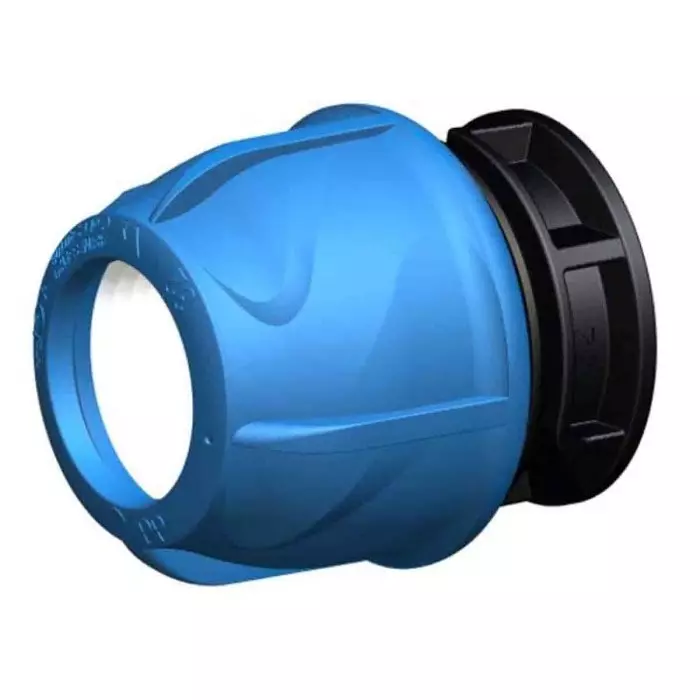 Georg End Cap Fischer Plastic Pipe Fitting Straight 25 mm, 158400080