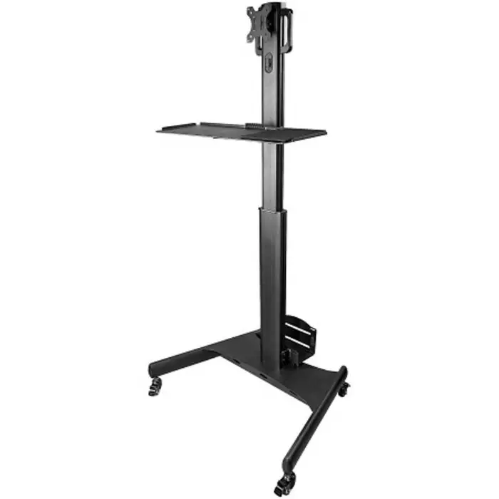 StarTech.com CPU Holder for 50.4-63 inch Monitor with Extension Arm, WKSTNCART