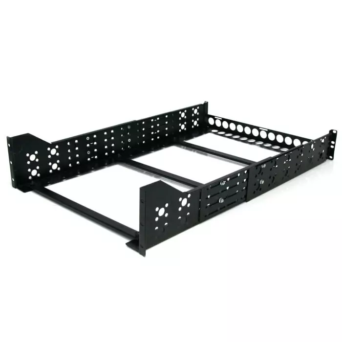 StarTech.com Rack Rail 420mm Depth 3U 45 Kg Max Load, UNIRAILS3U