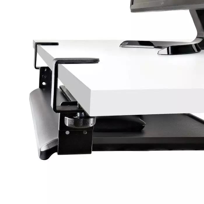 StarTech.com Built In Wrist Rest Black Keyboard Drawer, KEYBOARD-TRAY-CLAMP1