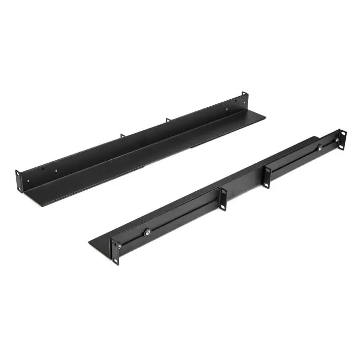 StarTech.com Rack Rail 628mm Depth 1U 180HP 90 Kg Max Load, UNIRAILS1UB