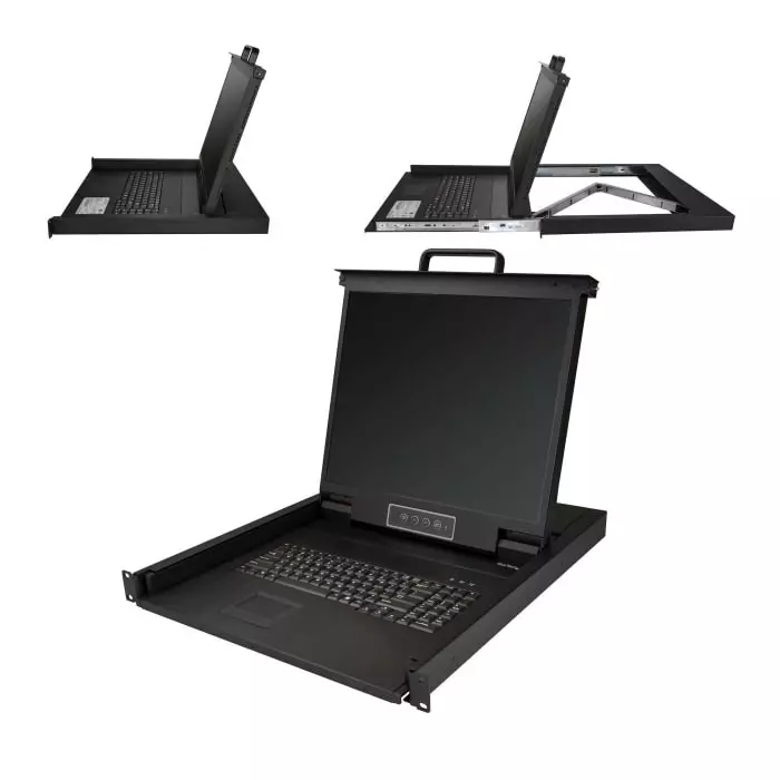 StarTech.com KVM Switch Port USB VGA Console 1280 x 1024 Maximum Resolution, RKCONS1901