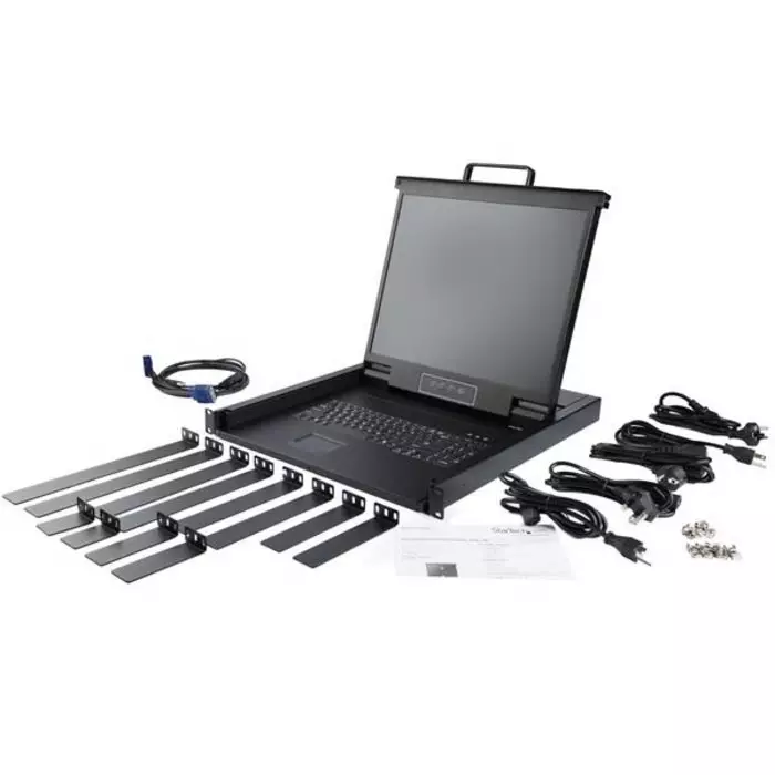 StarTech.com KVM Switch Port USB VGA Console 1280 x 1024 Maximum Resolution, RKCONS1901