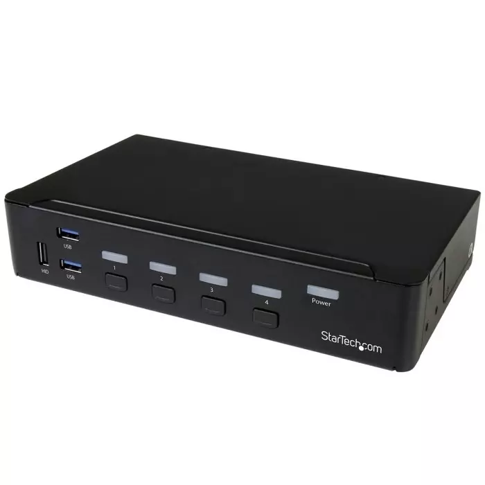 StarTech.com 4 Port USB HDMI KVM Switch 3.5 mm Stereo 1920 x 1080 Maximum Resolution, SV431HDU3A2