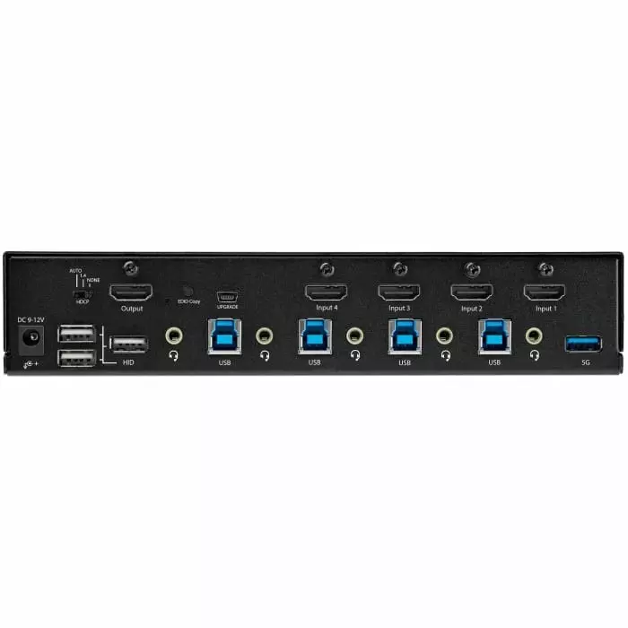 StarTech.com 4 Port USB HDMI KVM Switch 3.5 mm Stereo 3840 x 2160 Maximum Resolution, SV431HU34K6