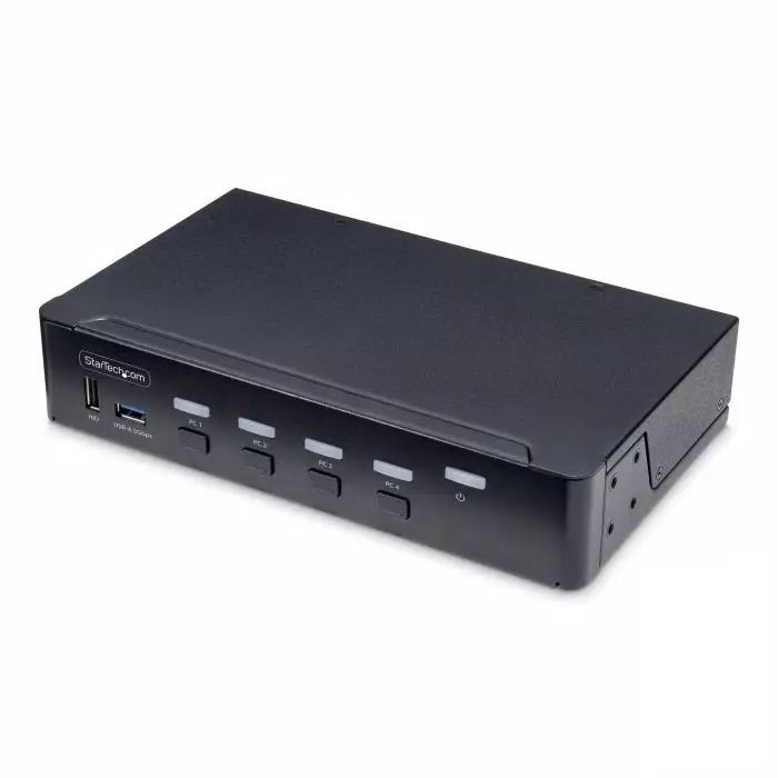 StarTech.com 4 Port USB DisplayPort KVM Switch 3.5 mm Stereo 4096 x 2160 Maximum Resolution, P4AD122-KVM-SWITCH
