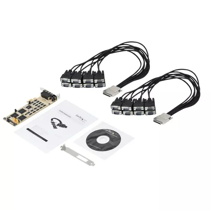 StarTech.com 16 Port PCIe RS232 Serial Card, PEX16S550LP