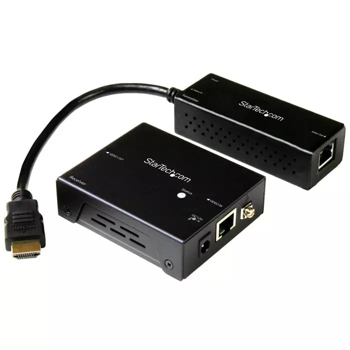 StarTech.com HDMI over HDBaseT Extender 70m - up to 4K UHD Maximum Resolution, ST121HDBTDK