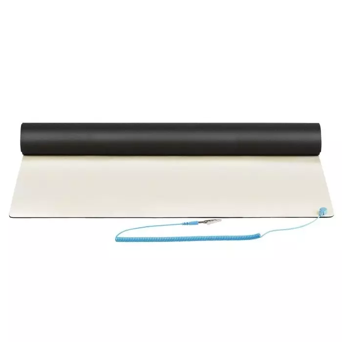 StarTech.com Beige Antistatic Workstation Kit ESD-Safe Mat 600 mm x 1.2 m x 2 mm, LG-ANTI-STATIC-MAT