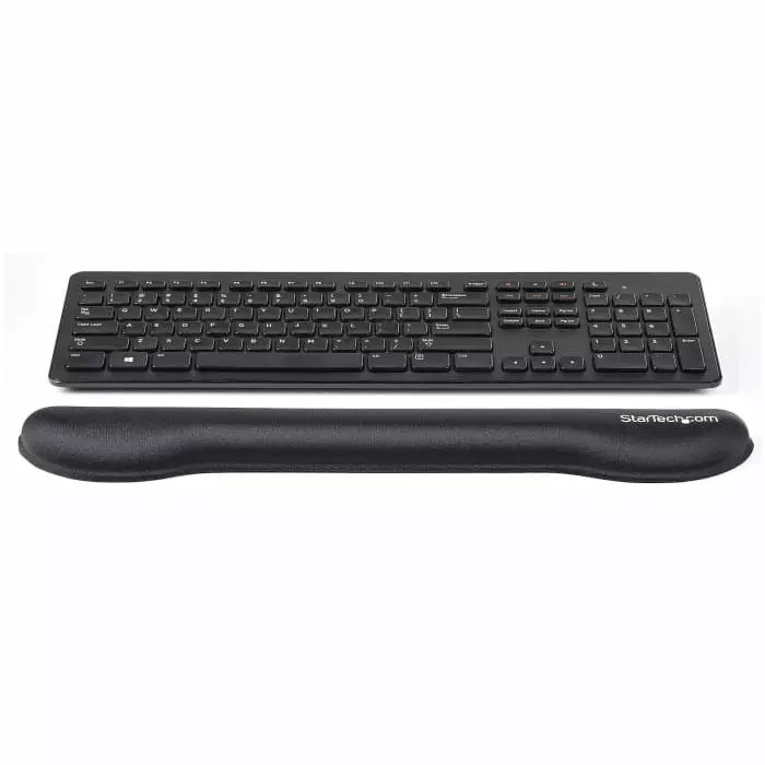 StarTech.com Black Foam Mesh Fabric Plastic Wrist Rest 470 x 75 x 30mm, WRSTRST