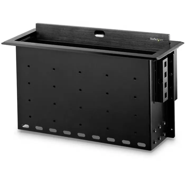 StarTech.com Dual-Module Conference Table Connectivity Box 2 Compartment 6.5x12.5x4.3 inch, BOX4MODULE