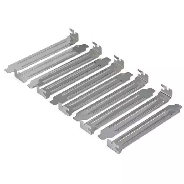 StarTech.com Silver Cover Plate Screw Mount Steel, PLATEBLANK (Pack of 10 Pcs)