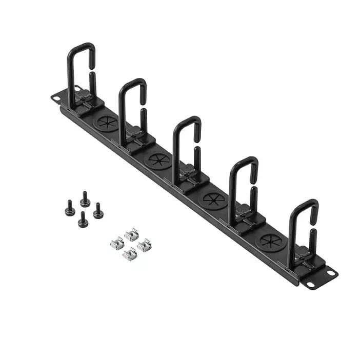 StarTech.com Steel Cable Management Panel for Use with Server Rack 483 x 44 x 102mm, CABLMANAGERH