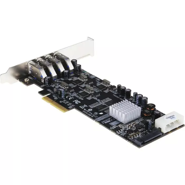StarTech.com 4 Port USB A PCIe USB 3.0 Card, PEXUSB3S44V