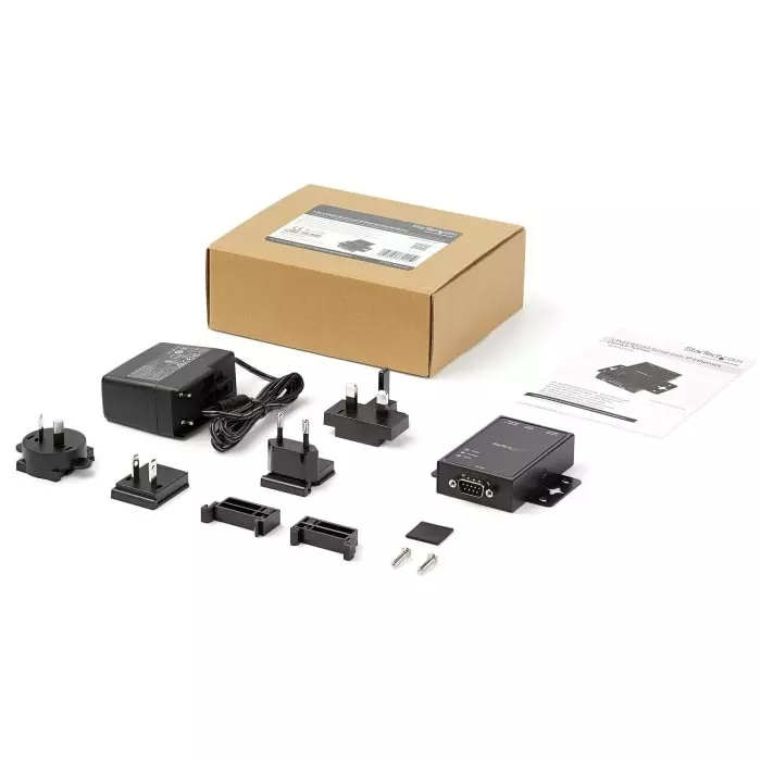 StarTech.com Serial Device Server 1 Ethernet Port 1 Serial Port RS232 Interface 460.8kbit/s Baud Rate, NETRS2321P