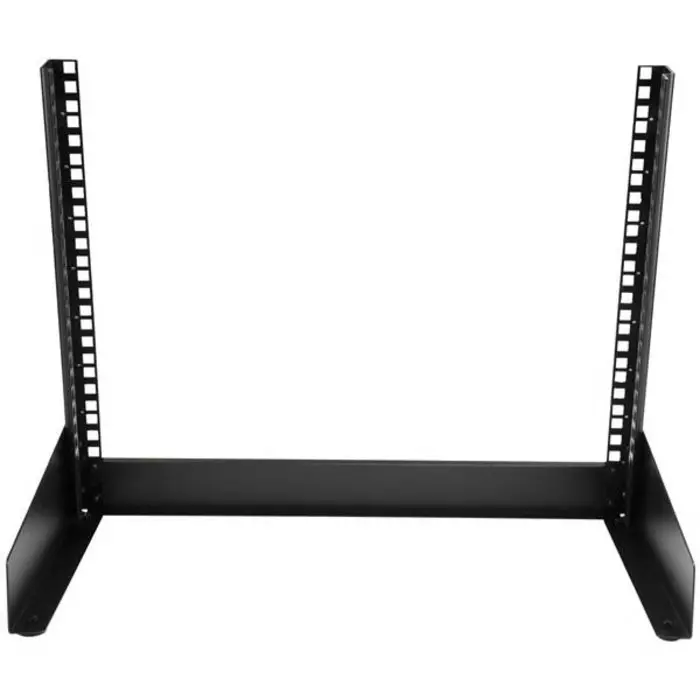 StarTech.com Black 8U Steel Server Rack with 2-Post Frame, RK8OD