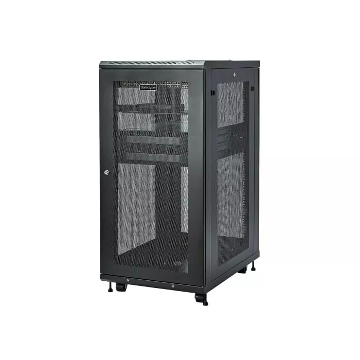 StarTech.com 24U-Rack Server Cabinet Medium 852 x 1172 x 600mm, RK2433BKM