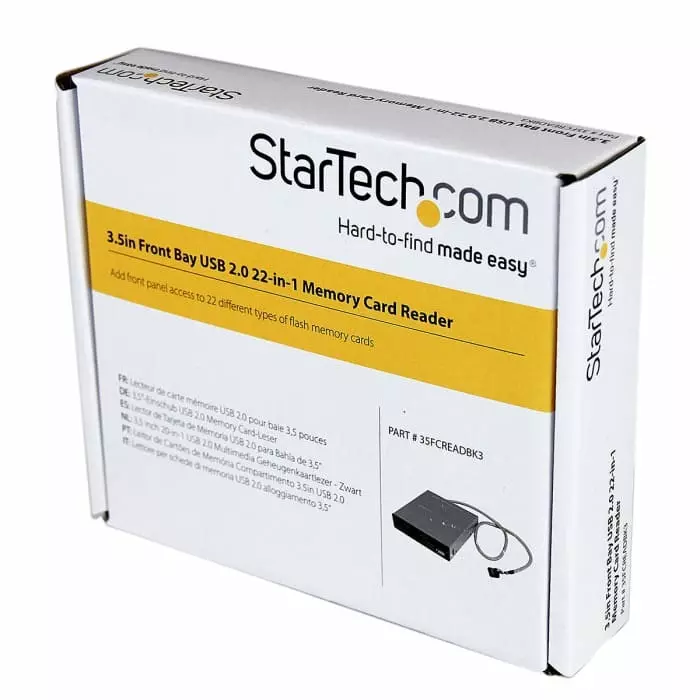 StarTech.com 7 Port USB 2.0 Internal Memory Card Reader for Multiple Memory Cards, 35FCREADBK3