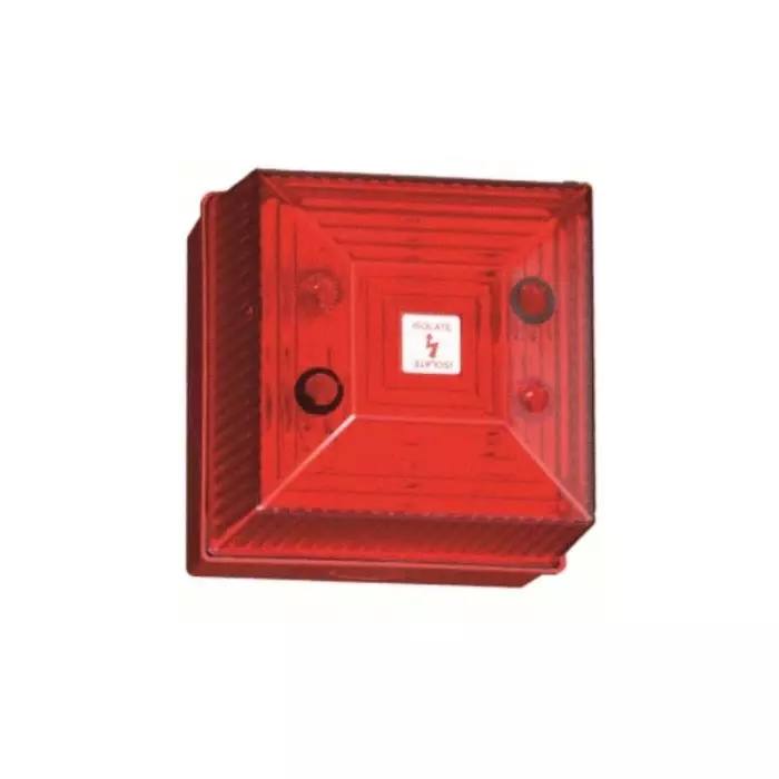 Clifford Snell FL40 Series Red Flashing Beacon 115 V AC Surface Mount Xenon Bulb IP65, FL40/L50/R/RN