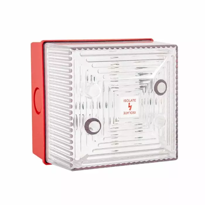 Clifford Snell FL40 Series Clear Flashing Beacon 48 V DC Wall Mount Xenon Bulb IP65, FL40/F50/C/RN