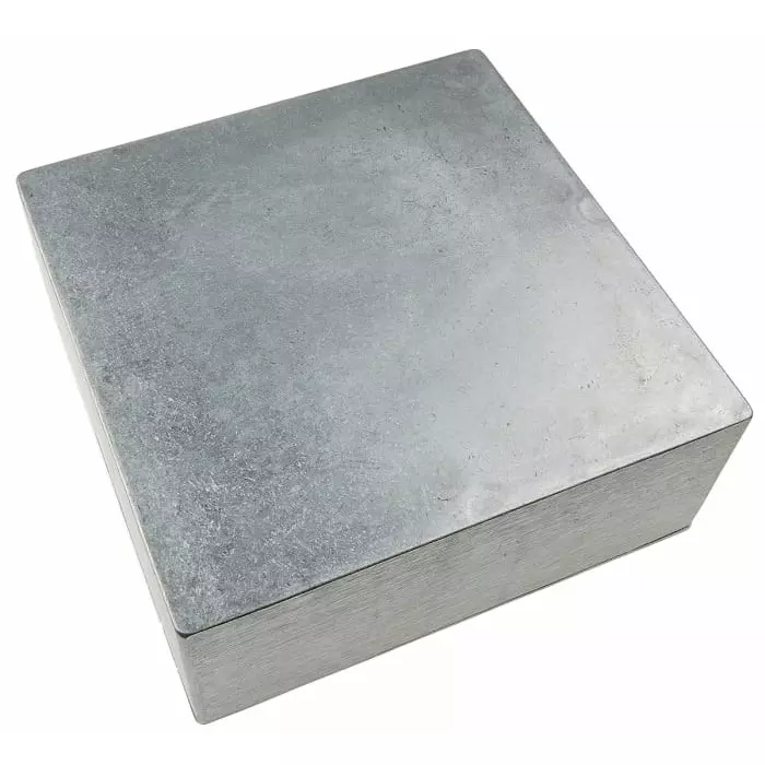 RS PRO Silver Die Cast Aluminium Enclosure Silver Lid 250 x 250 x 100 mm