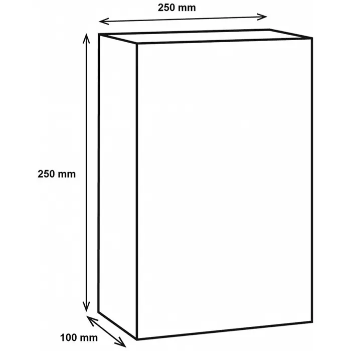 RS PRO Silver Die Cast Aluminium Enclosure Silver Lid 250 x 250 x 100 mm