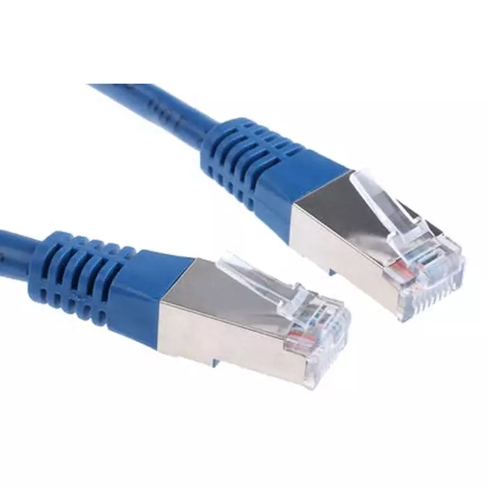Decelect 3m Cat5 Blue RJ45 to Male RJ45 Male F/UTP Shielded Terminated PVC Sheath, CR503B3CBL