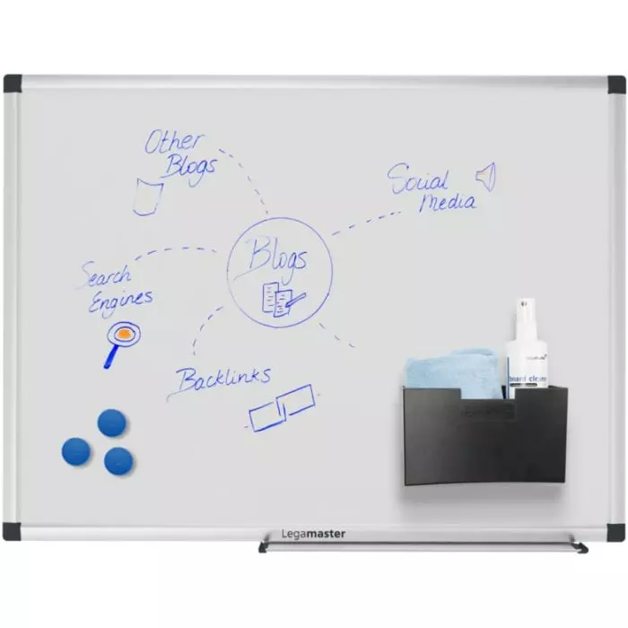Legamaster White Board 45 cm Height 60 cm Width, 7-108235